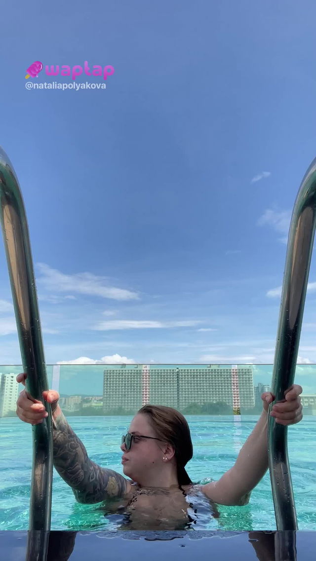 Sun’s out, tits out 😎☀️ Pool days make them look even bigger 💦👙🍈🍈  #bigtits #tattoo TikTok Porn