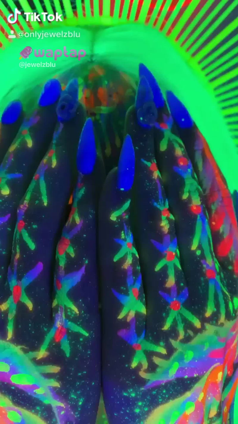 jewelzblu Psychedelic 🌀 #jewelzblu #art #bodypaint | TikTok Porn Video