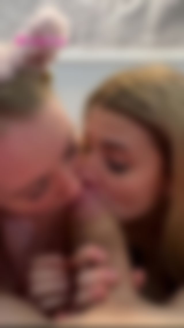 Morning blowjob🤤 #blonde #blowjob #balls #licking #doubleblowjob TikTok Porn