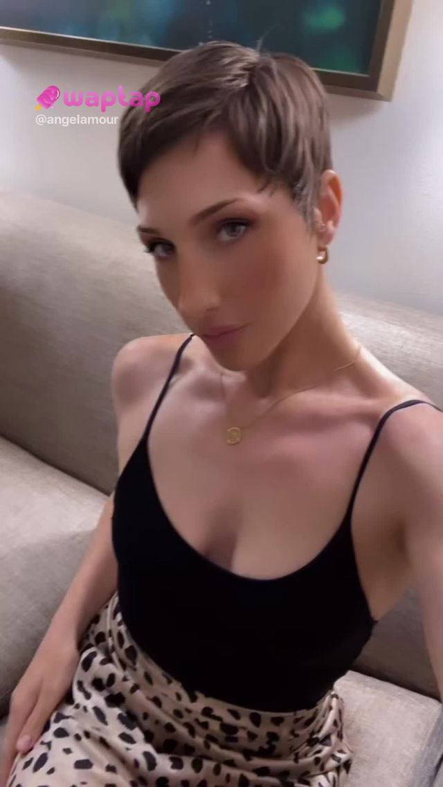 Would you spend the night with me? #shorthair #sensual #tease #blueeyes #pixie #selfie TikTok Porn