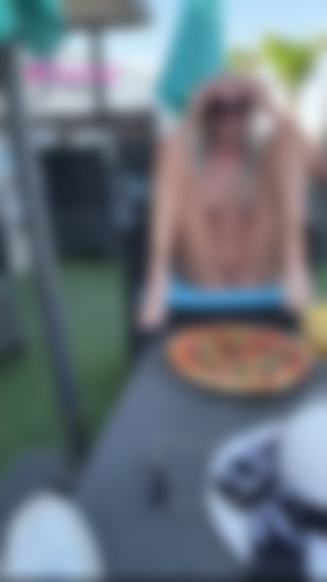 I love pizza 🍕 #pussy #nude #tits #outdoors #flash TikTok Porn